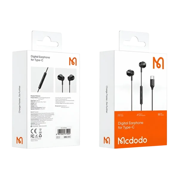 Mcdodo HP-407 Type-C Earphones box