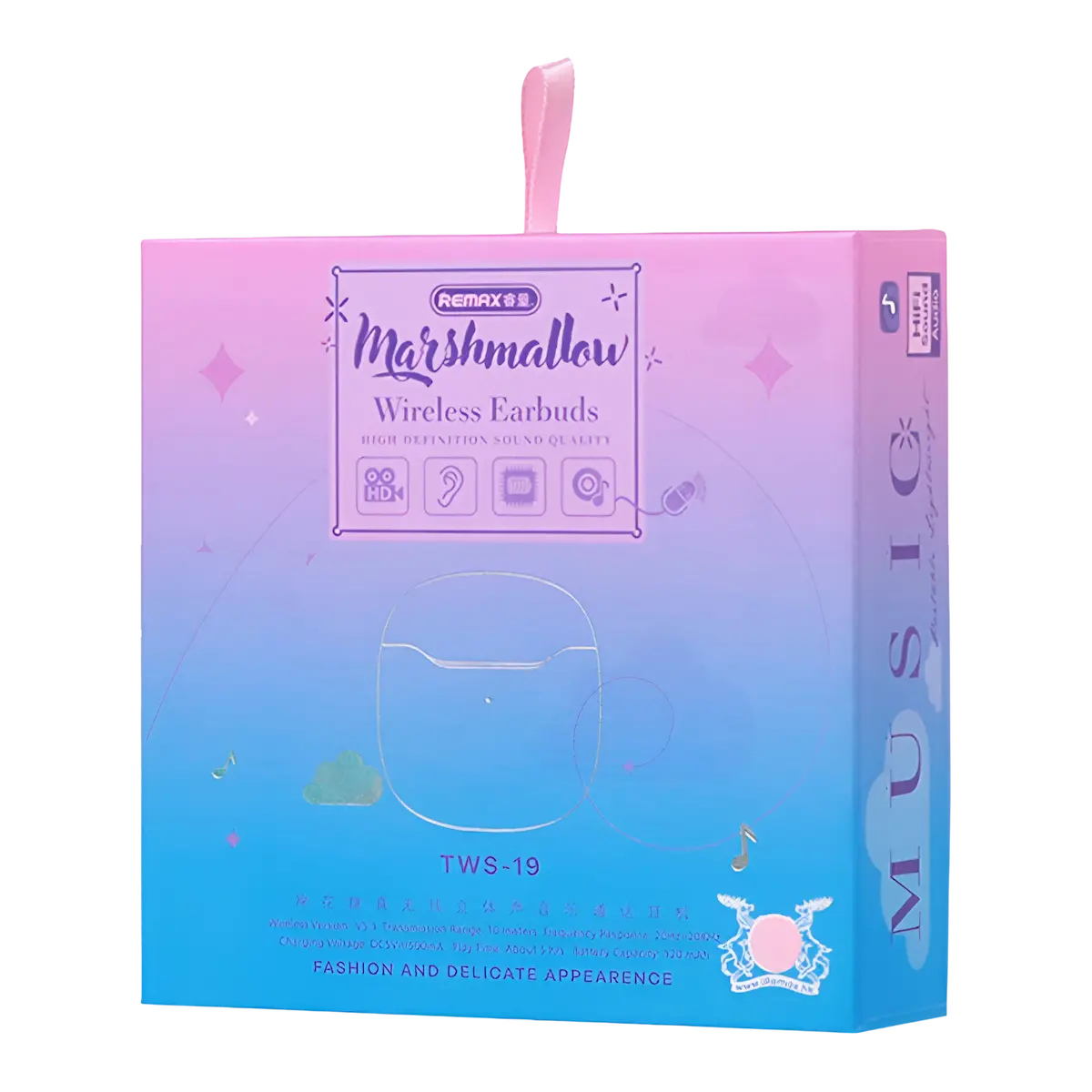 Remax TWS-19 Earbuds box