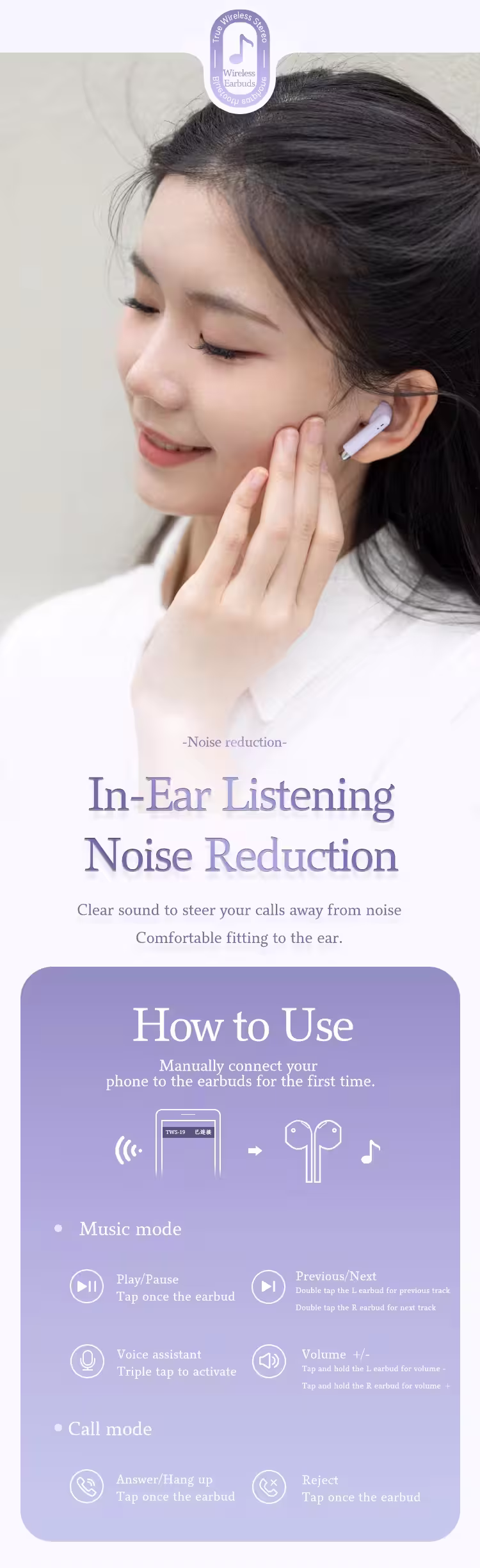 Remax TWS-19 Marshmallow Series Earbuds 5